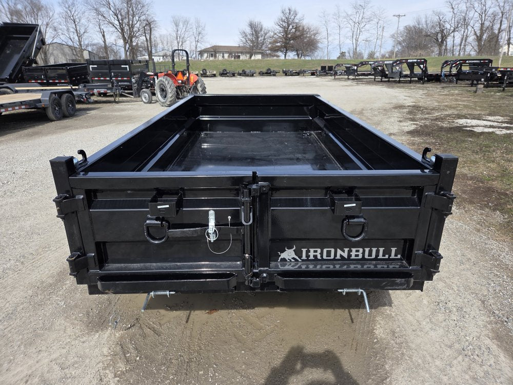 10' x 60" Iron Bull DTB Bumper Pull Dump Trailer 18" Side Walls - (2) 5200 lb Axles 104801 - Stryker Dealership Group