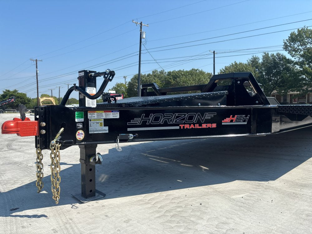 24' Horizon HEH Bumper Pull Equipment Trailer Drive Over Fenders Slide In Ramps - (2) 10K Axles 012514