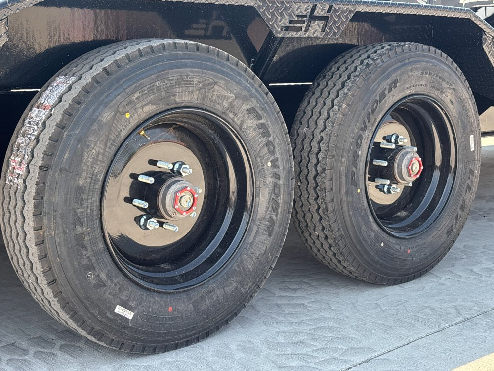 24' Horizon HEH Bumper Pull Equipment Trailer Drive Over Fenders Slide In Ramps - (2) 10K Axles 012514