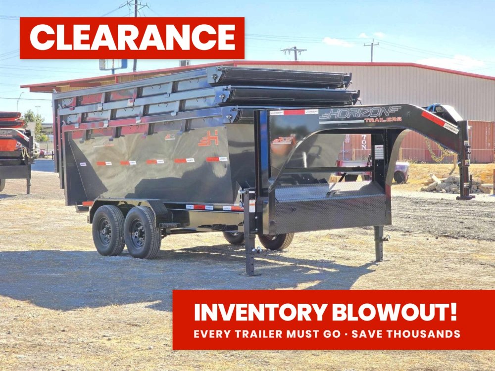 Horizon 14' RDZ GN Roll off Bundle (2) 7k Axles + 3 Bins w/ 4' Walls 13358