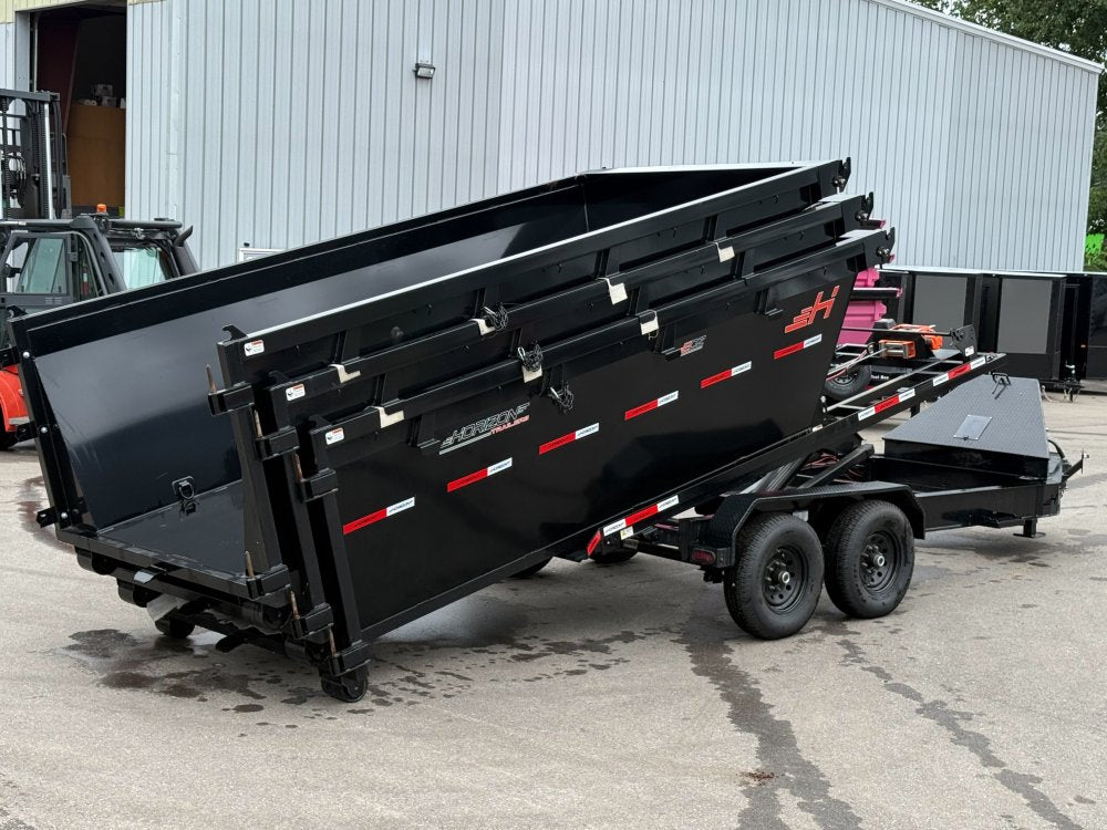 Horizon 16' RDZ BP Roll off Bundle (2) 7k Axles + 3 Bins w/ 4' Walls 7793