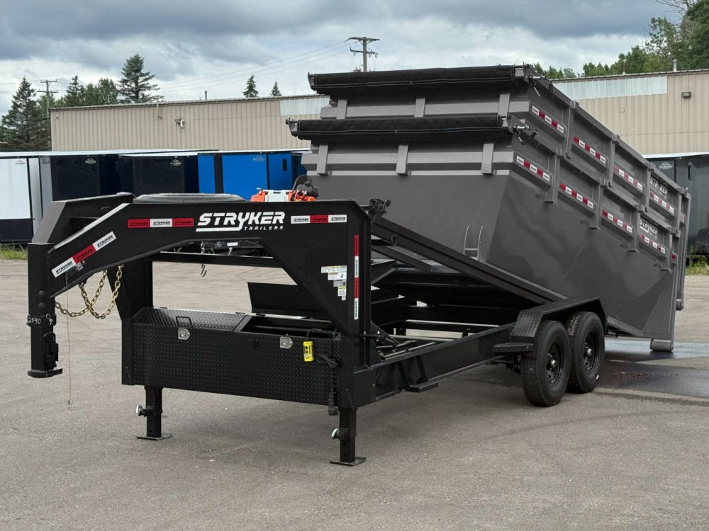 Stryker 16' GN Roll off Bundle (2) 7k Axles + 2 Bins w/ 4' Walls 2885