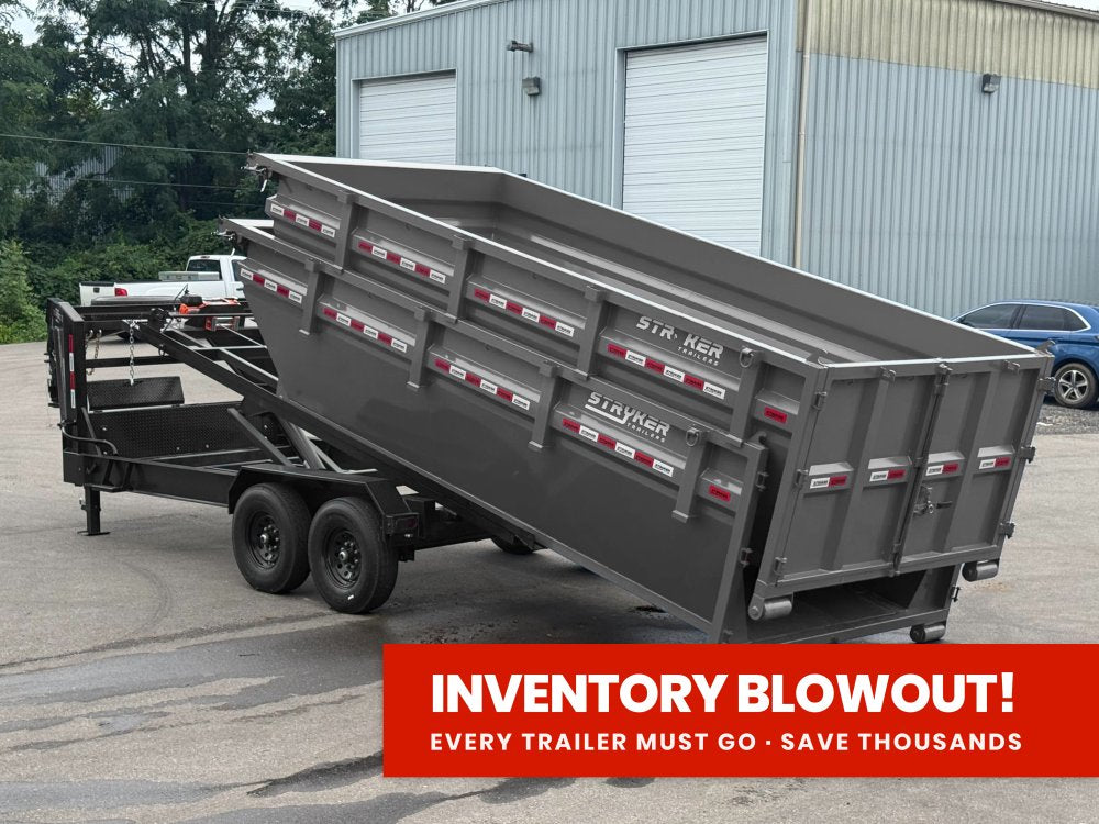 Stryker 16' GN Roll off Bundle (2) 7k Axles + 2 Bins w/ 4' Walls 2885