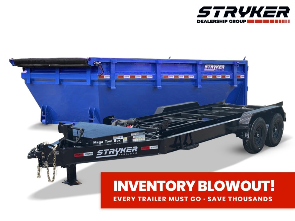 Stryker 14' BP Roll off Bundle (2) 7k Axles + 1 Bin w/ 4' Walls 2579