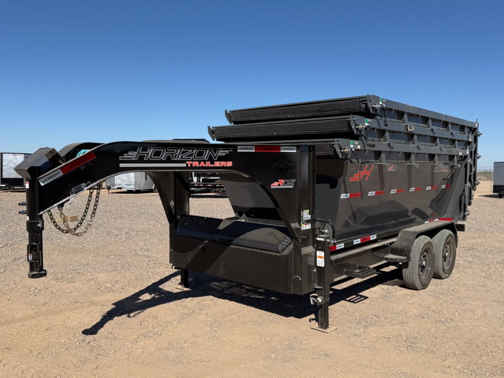Horizon 16' RDZ GN Roll off Bundle (2) 7k Axles + 3 Bins w/ 4' Walls 3892-C