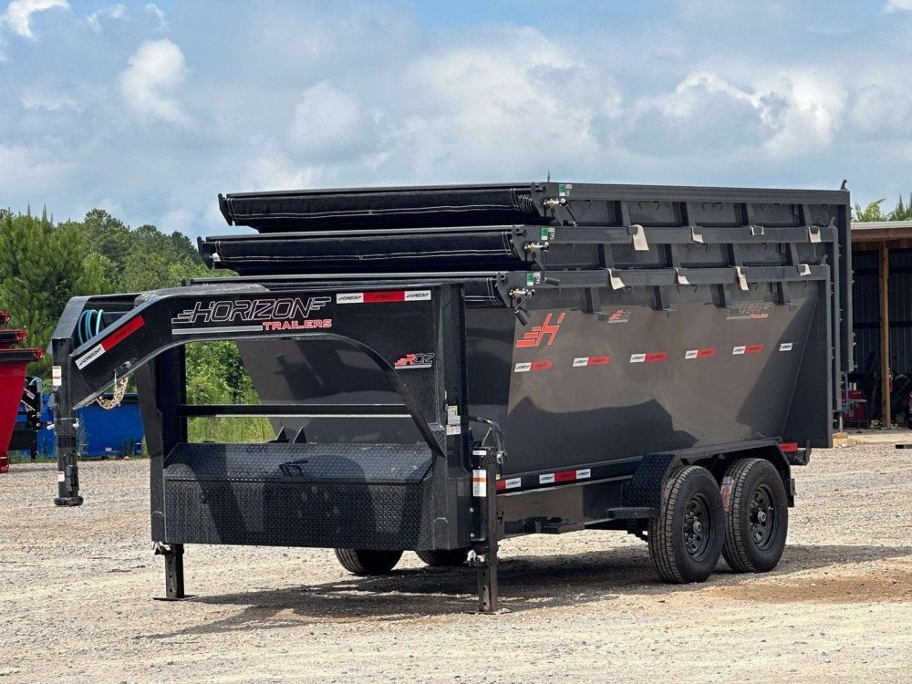 Horizon 16' RDZ GN Roll off Bundle (2) 7k Axles + 3 Bins w/ 4' Walls 3892-C