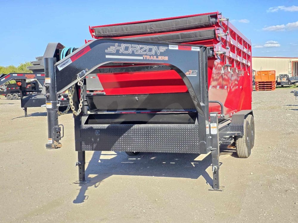 Horizon 16' RDZ GN Roll off Bundle (2) 8k Axles + 3 Bins w/ 4' Walls 9523-B