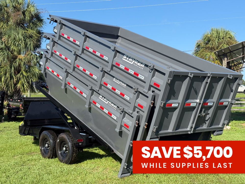 Stryker 14' BP Roll off Bundle (2) 7k Axles + 3 Bins w/ 4' Walls 2347-A
