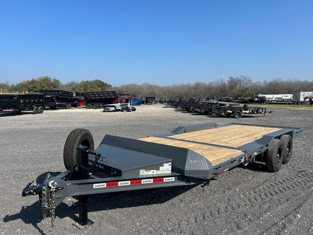 22' Tilt Trailer Drive Over Fenders, 7K Axles 3803