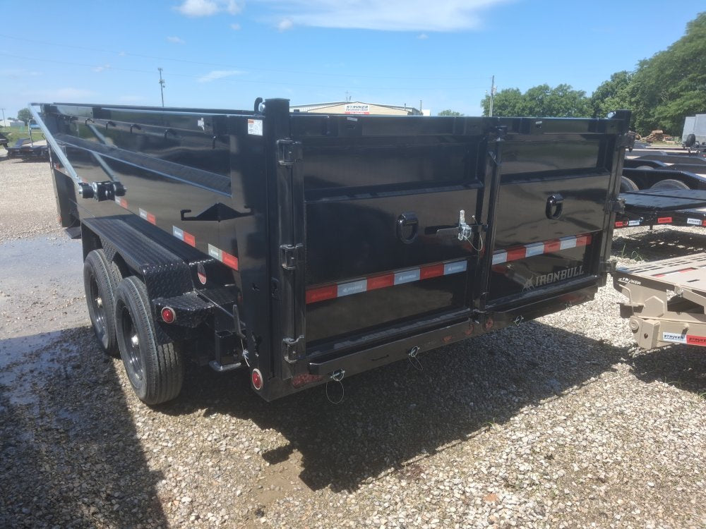 16' x 83" Iron Bull DTB Bumper Pull Dump Trailer 36" Side Walls - (2) 7,000 lb Axles 102337