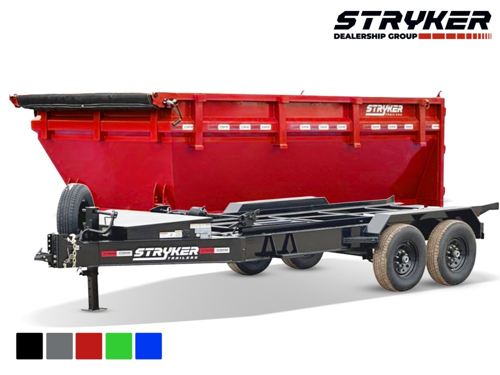 Stryker 14' BP Roll Off Bundle (2) 7k Axles + Bin 4' Walls R1BP14