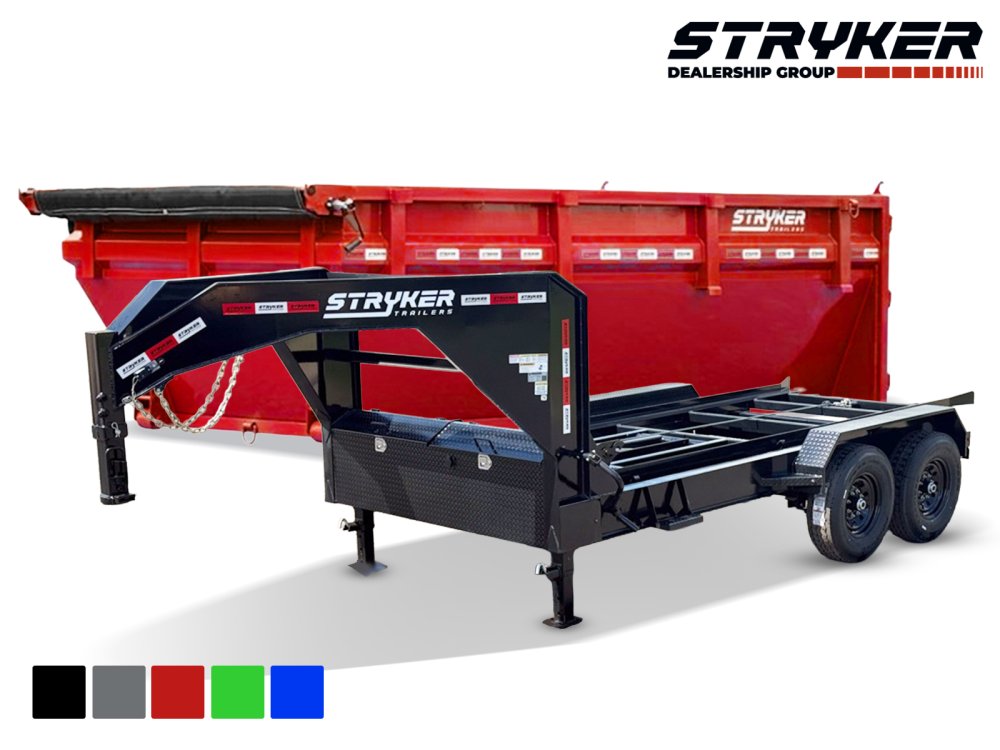 Stryker 14' GN Roll Off Bundle (2) 7k Axles + Bin 4' Walls R1GN14