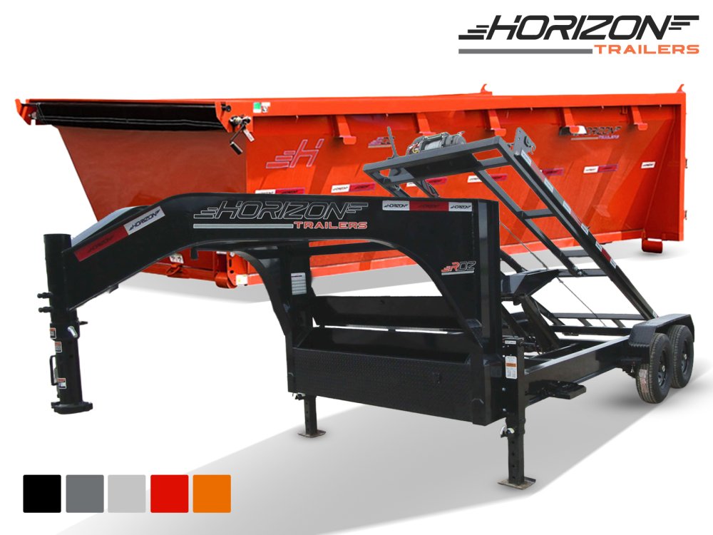 Horizon 16' RDZ GN Roll off Bundle (2) 7k Axles + Bin 4' Walls DZGN16
