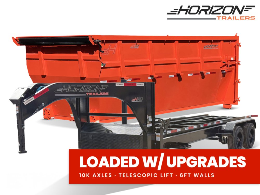Horizon 16' HRD GN Roll off Bundle (2) 10k Axles + Bin 6' Walls 016073
