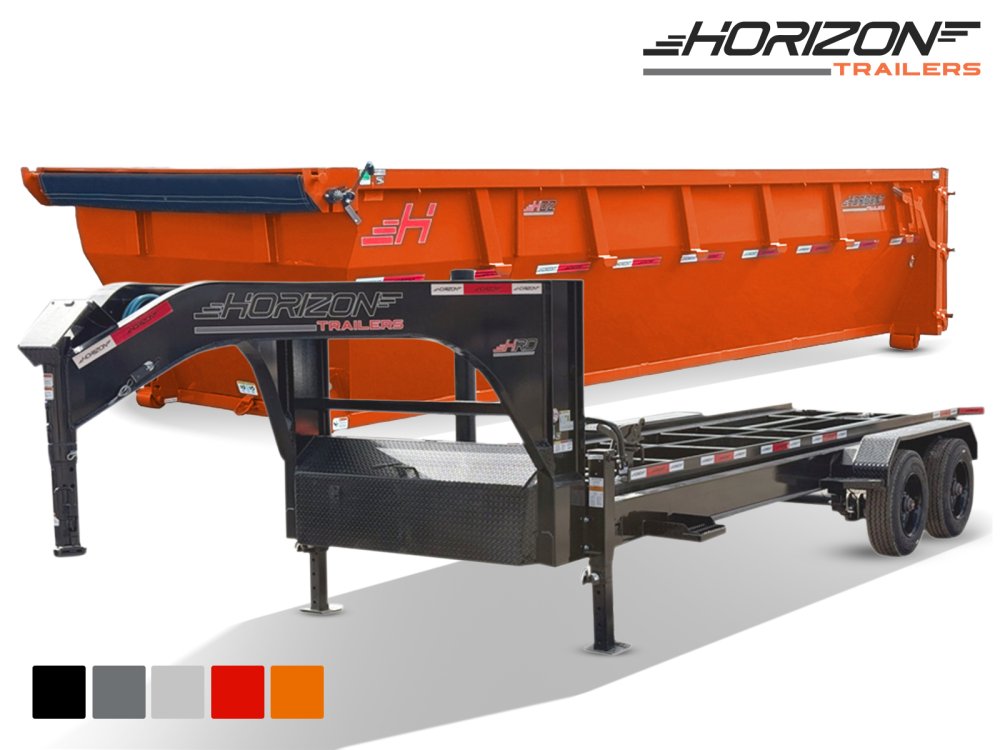 Horizon 20' HRD GN Roll off Bundle (2) 10k Axles + Bin 4' Walls D20104