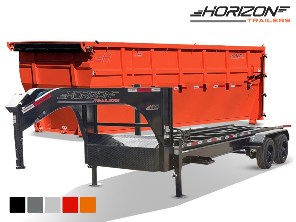 Horizon 20' HRD GN Roll off Bundle (2) 10k Axles + Bin 6' Walls D20106