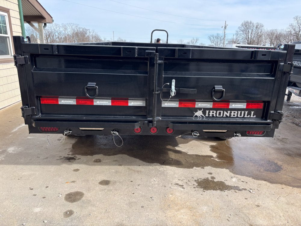 16' x 83" Iron Bull DTB Bumper Pull Dump Trailer 24" Side Walls - (2) 7,000 lb Axles 109834