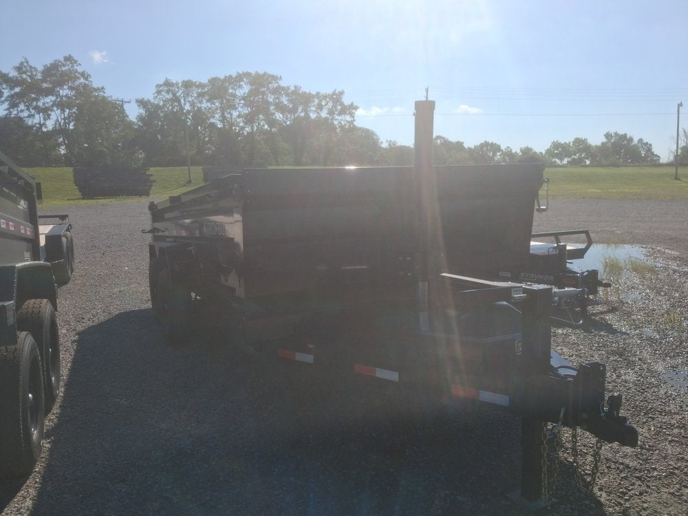16' x 83" Iron Bull DTB Bumper Pull Dump Trailer 24" Side Walls - (2) 7,000 lb Axles - Telescopic 111975