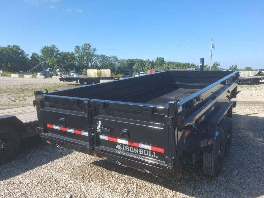 16' x 83" Iron Bull DTB Bumper Pull Dump Trailer 36" Side Walls - (2) 7,000 lb Axles 111975