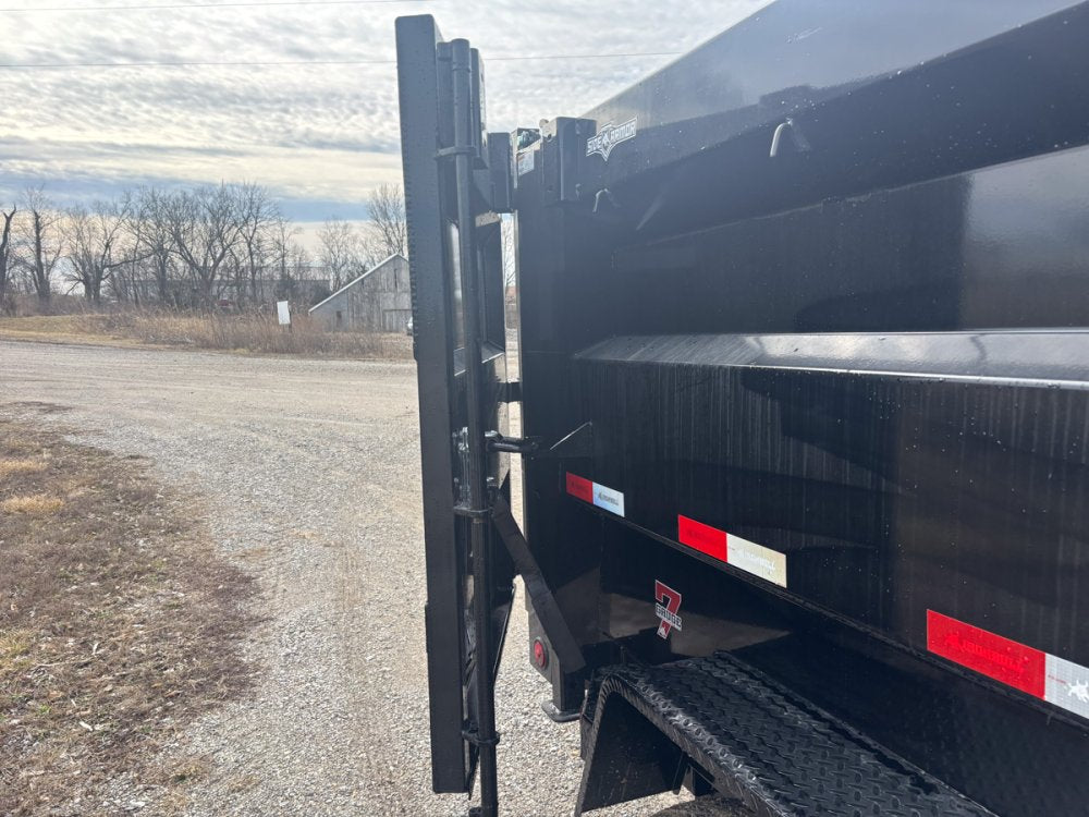 14' x 83" Iron Bull DTB Bumper Pull Dump Trailer 48" Side Walls - (2) 7,000 lb Axles, Telescopic 110771