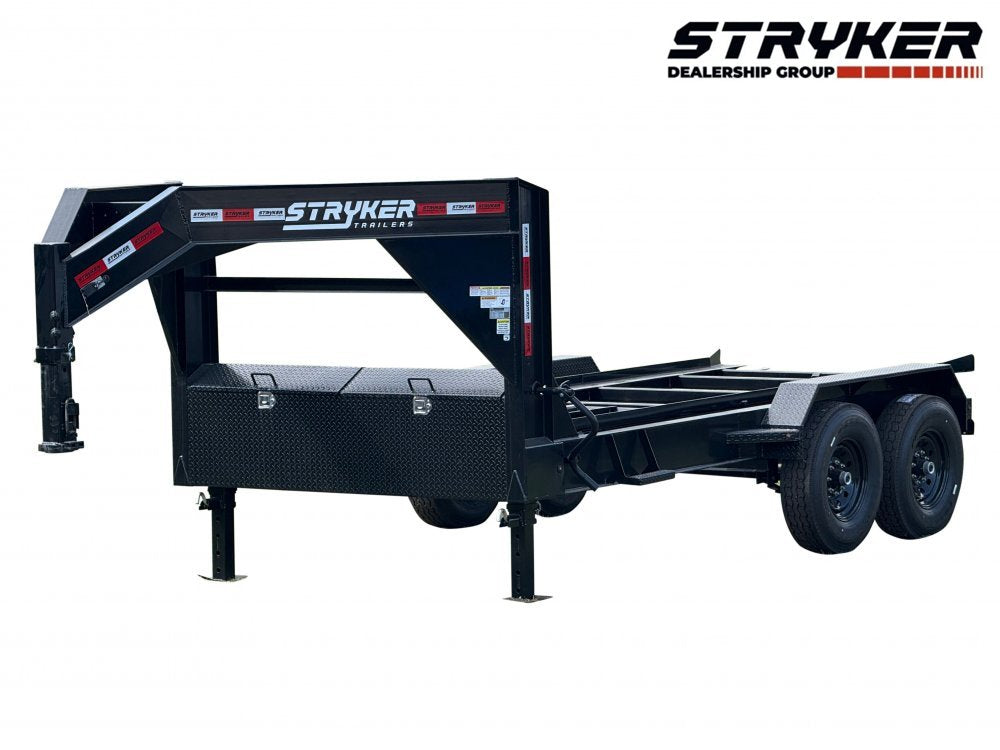 14' Stryker Gooseneck Roll Off Base Trailer - (2) 7K Axles 3913