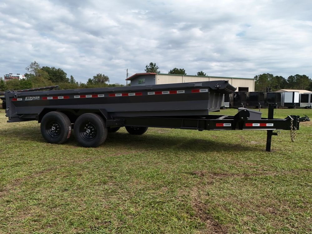 16' Stryker EDT Bumper Pull Dump Trailer 20" Side Walls - (2) 7k Axles 4050