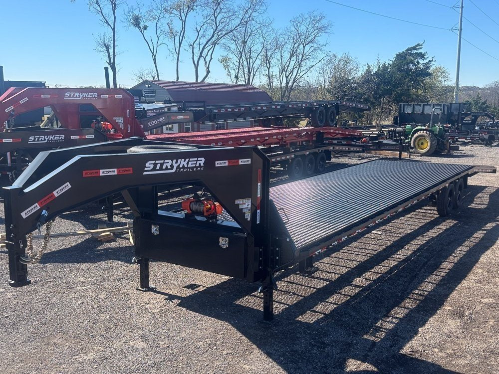 40' Stryker Gooseneck Mesh Deck Multi Car Hauler - (2) 8k Axles - 12k GVWR Derated 4125