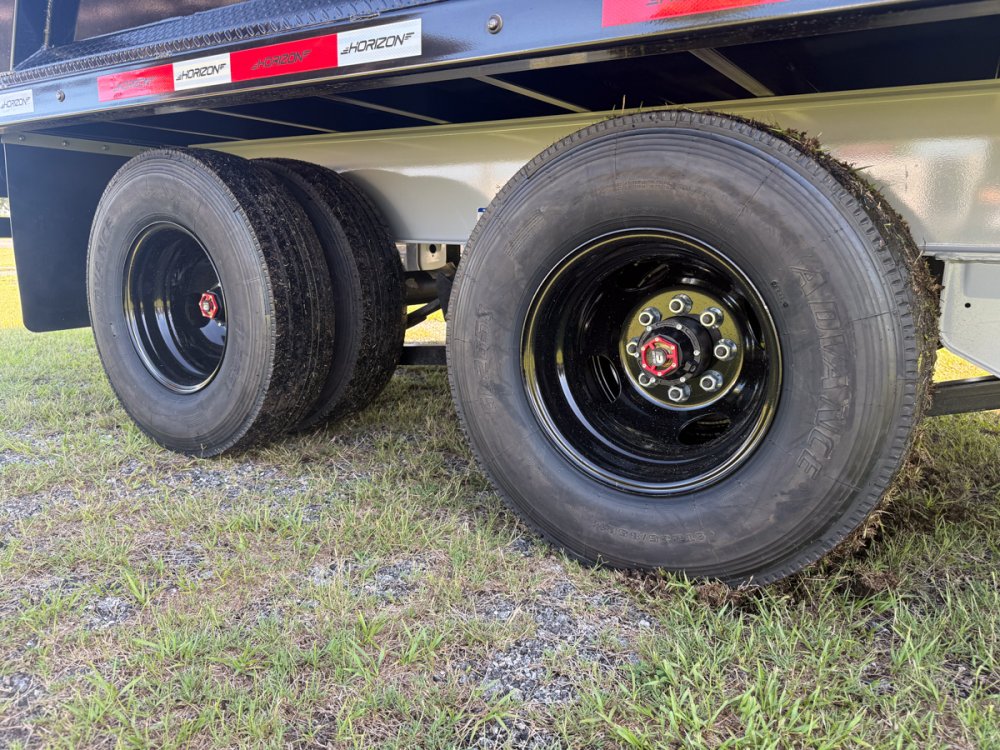 20 Horizon HZH Gooseneck Dump Trailer 48" Side Walls Hydraulic Jacks - (2) 12K Axles 016718
