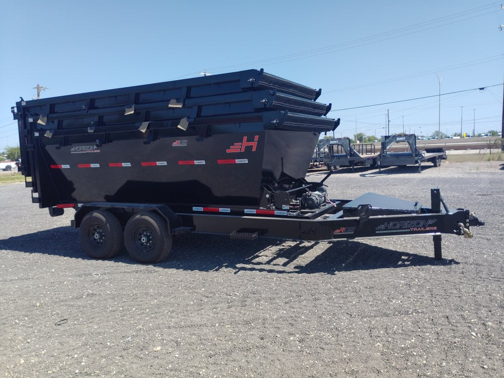 Horizon 14' RDZ BP Roll off Bundle (2) 7k Axles + 3 Bins w/ 4' Walls 00796A