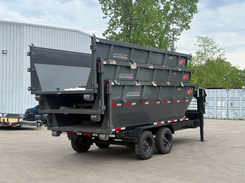 Horizon 16' HRD GN Roll off Bundle (2) 10k Axles + 3 Bins w/ 4' Walls 014954