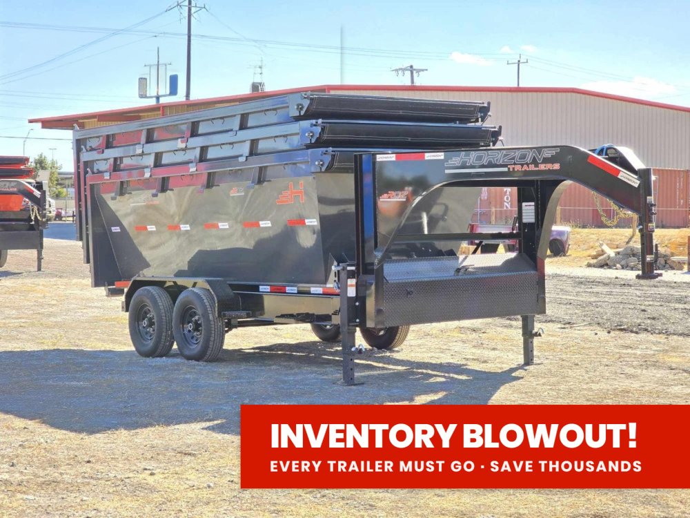 Horizon 14' RDZ GN Roll off Bundle (2) 7k Axles + 3 Bins w/ 4' Walls 013110