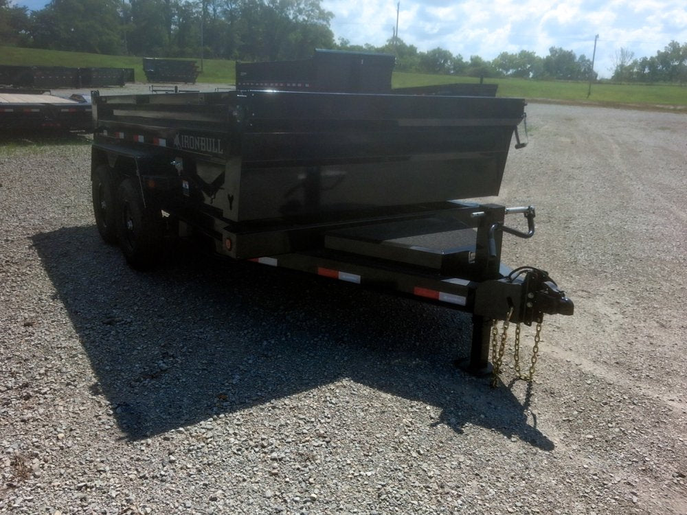 12' x 83" Iron Bull DTB Bumper Pull Dump Trailer 24" Side Walls - (2) 7,000 lb Axles 115121