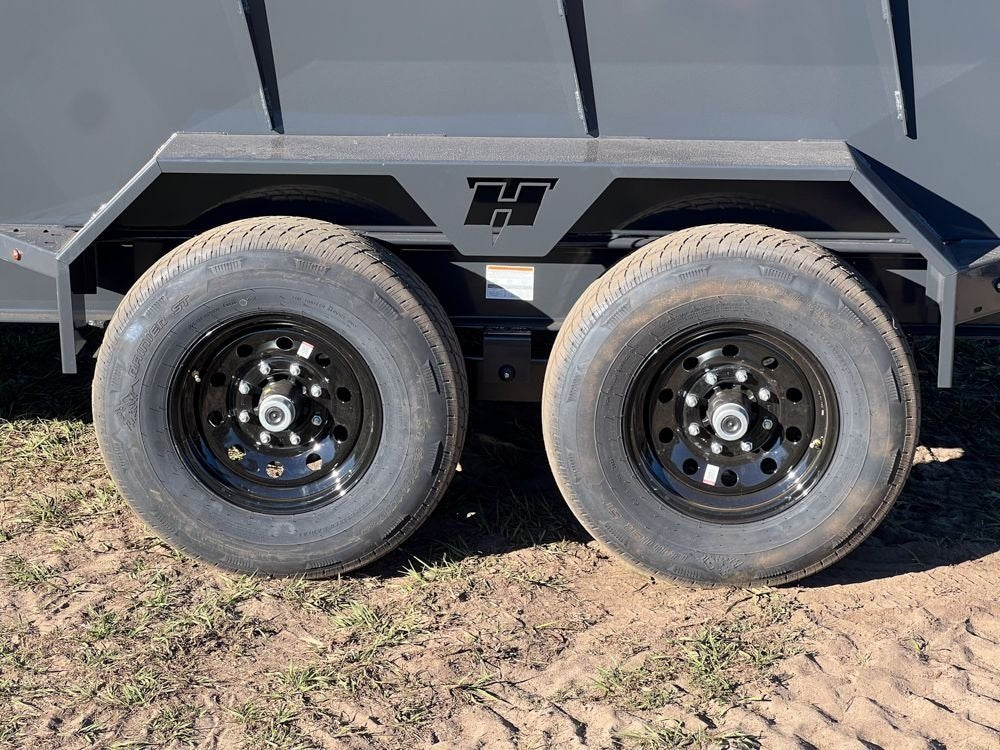 16' Hillcrest Bumper Pull Dump Trailer Telescopic 40" Side Walls - (2) 7K Axles 000034
