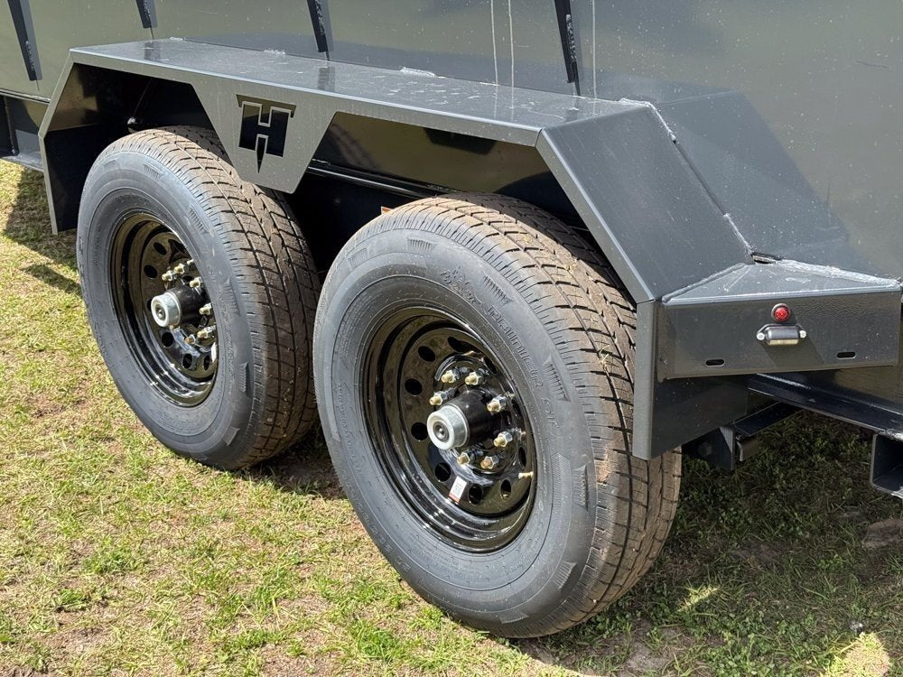 14' Hillcrest Bumper Pull Dump Trailer Telescopic 40" Side Walls - (2) 7k Axles 000103