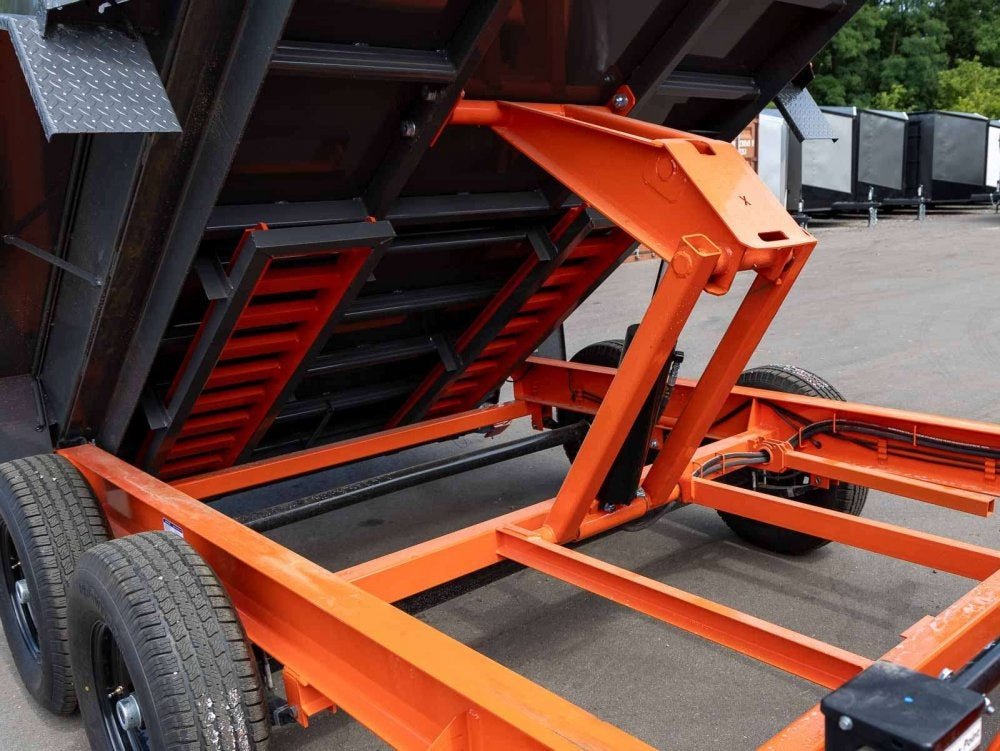 12' HZ7 GN Dump Trailer 2 - 7k Axles 4' Walls 5520 - Stryker Dealership Group