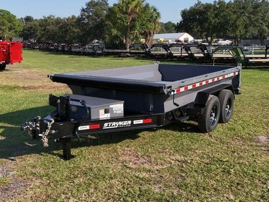 12' EDT Dump Trailer 20" Side Walls - DT1 Light Duty - Stryker Dealership Group
