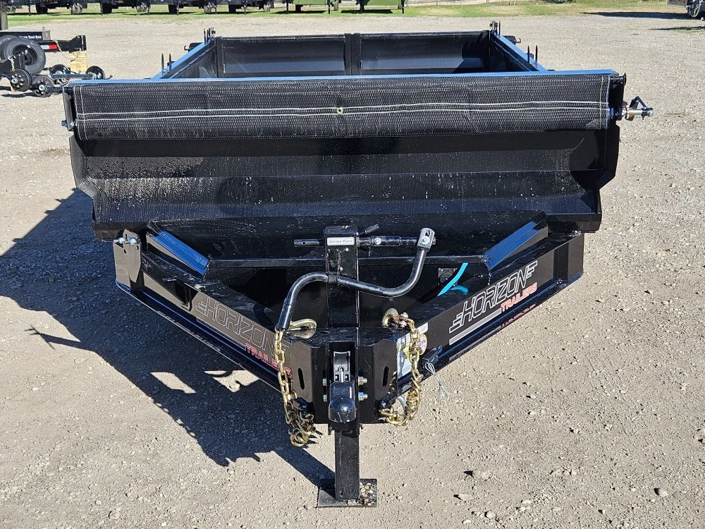 12' EZ7 Dump Trailer 19" Sides 7K Axles 14K GVWR 3-way Door Slide In Ramps - Dump Trailers - Stryker Dealership Group