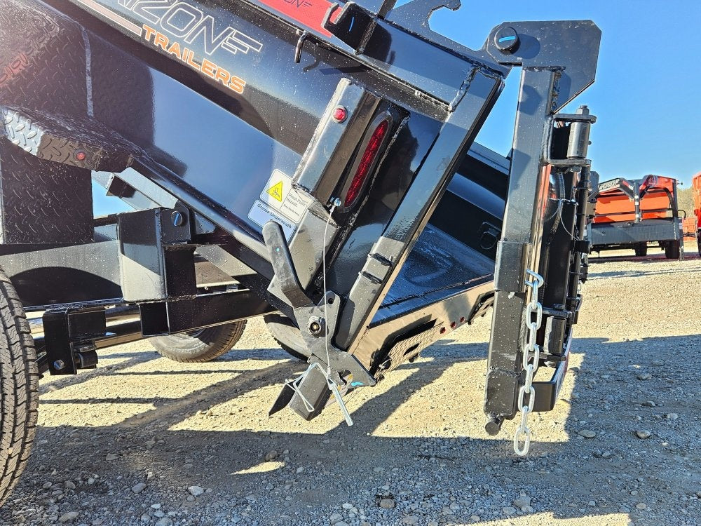 12' EZ7 Dump Trailer 19" Sides 7K Axles 14K GVWR 3-way Door Slide In Ramps - Dump Trailers - Stryker Dealership Group