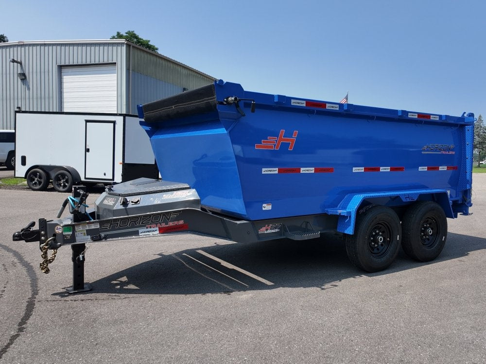 12' HZ7 Dump 48" Sides - 7K Axles - 620 Scissor - DT3 Professional/Dump Trailers - Stryker Dealership Group