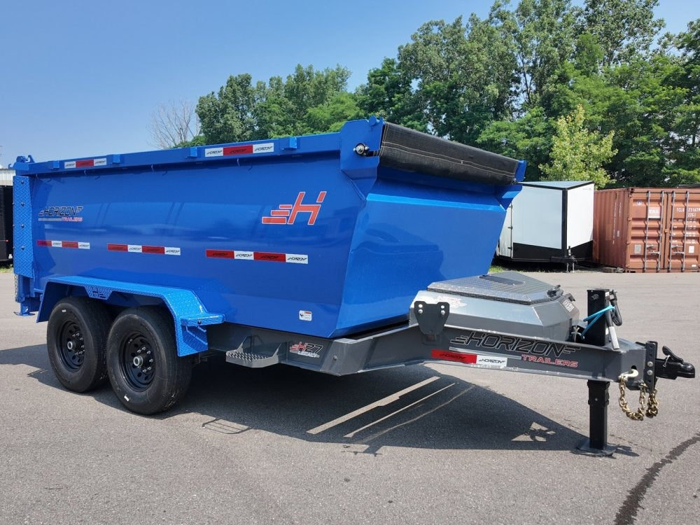 12' HZ7 Dump 48" Sides - 7K Axles - 620 Scissor - DT3 Professional/Dump Trailers - Stryker Dealership Group