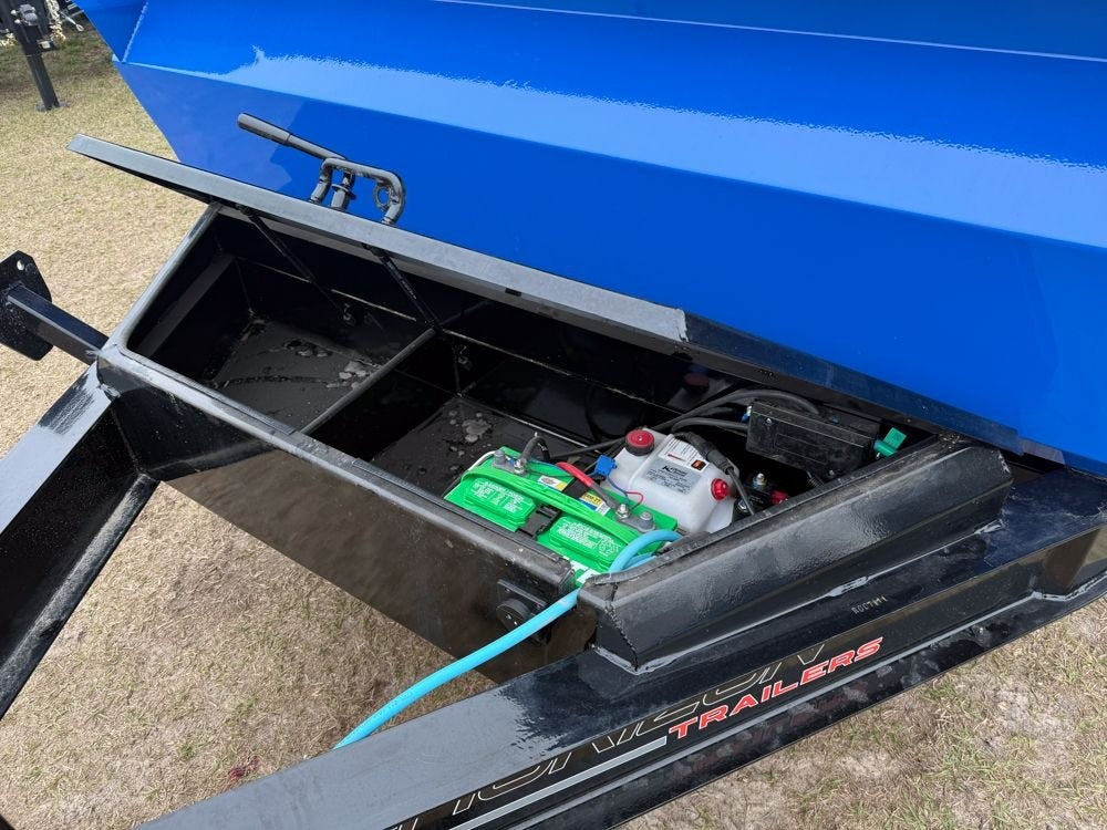 12' LZ7 Dump Trailer 36" Walls - 14k GVWR - Scissor Lift - 14ply Tires - 3 Way Door - Dump Trailers - Stryker Dealership Group