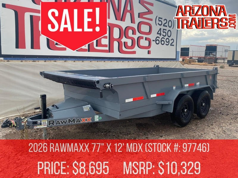 12' MDX Dump Trailer - DT1 Light Duty - Stryker Dealership Group