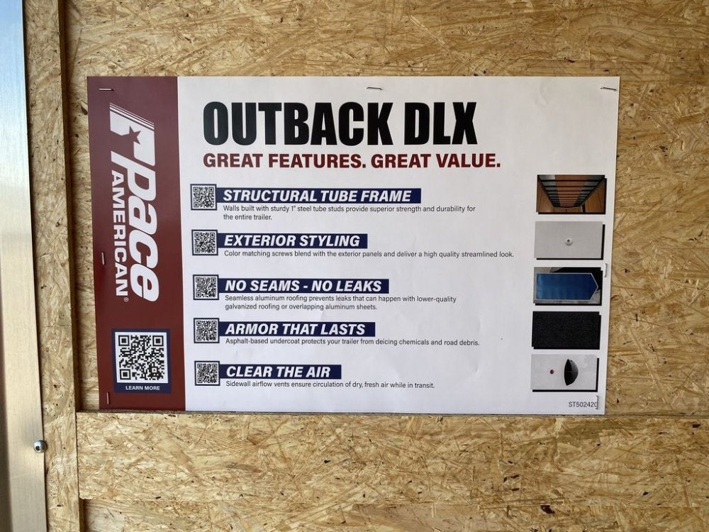 12' Outback DLX Enclosed Cargo Trailer - Enclosed - Stryker Dealership Group