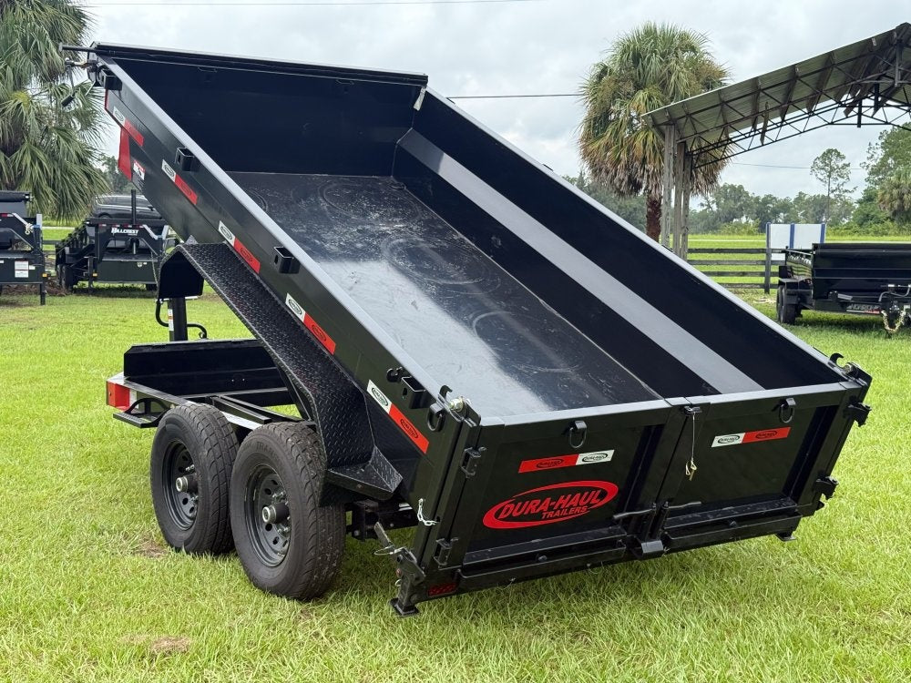 12' x 6' Dump Trailer DRM 24" Side Walls (2) 7K Axles Scissor Lift - Bumper Pull Dump/Dump Trailers - Stryker Dealership Group