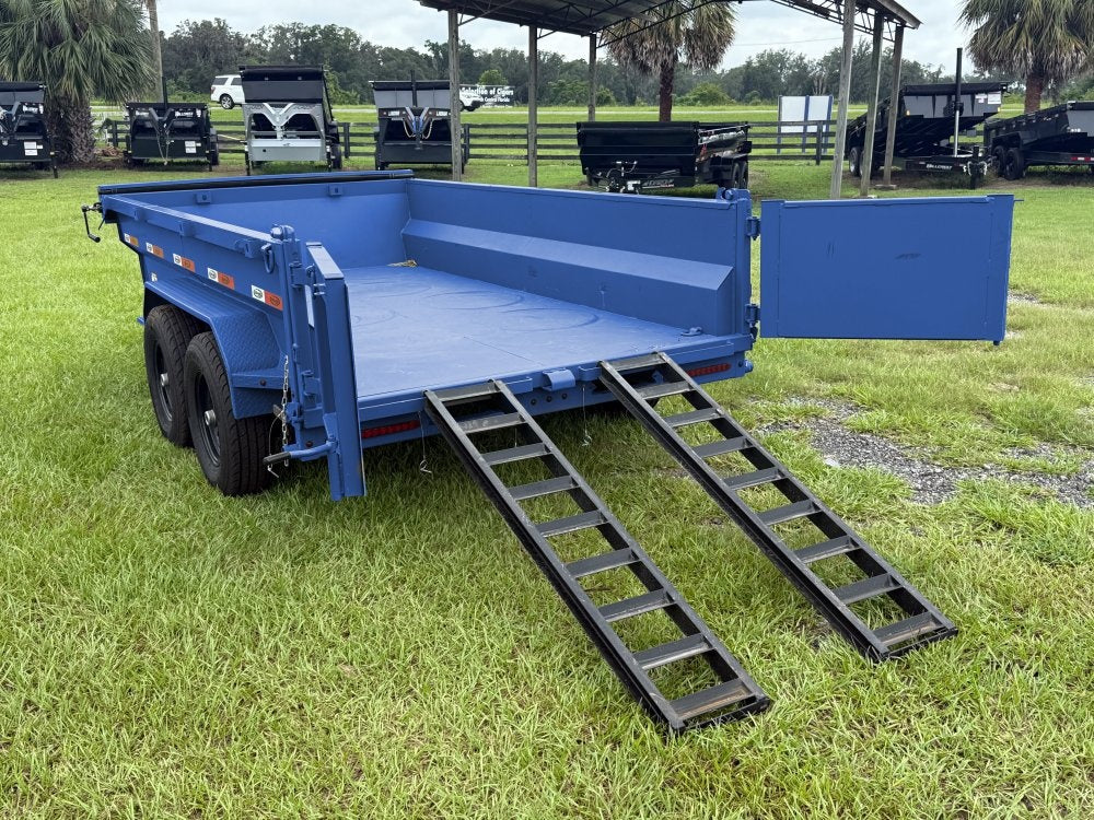 12' x 6' Dump Trailer DRM 24" Side Walls (2) 7K Axles Scissor Lift - DT2 Contractor/Dump Trailers - Stryker Dealership Group