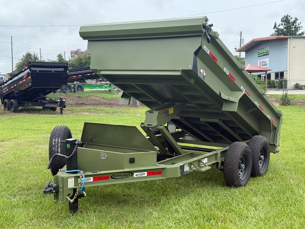 12' x 6' Dump Trailer DRM 24" Side Walls (2) 7K Axles Scissor Lift - Bumper Pull Dump/Dump Trailers - Stryker Dealership Group