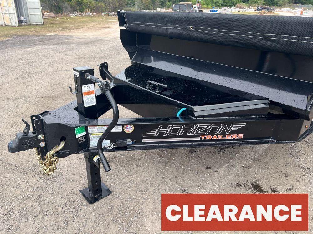 14' EZ7 Dump Trailer 19" Sides 7K Axles 14K GVWR 3 - way Door Slide In Ramps 7324 - Stryker Dealership Group