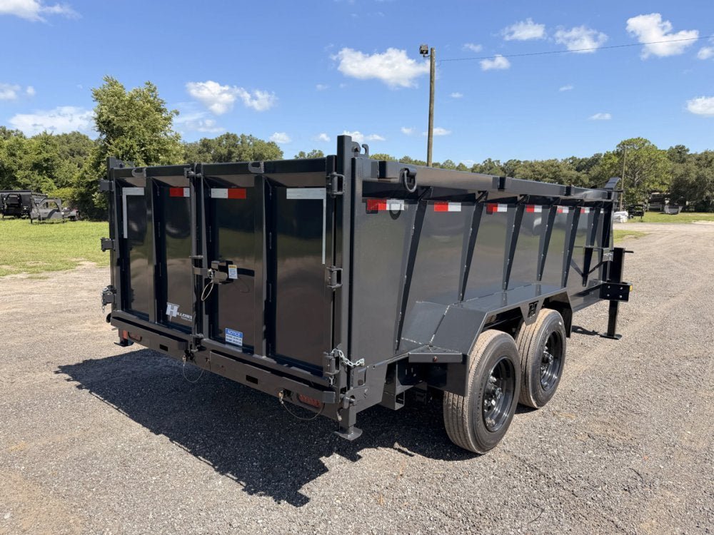 14' Hillcrest Gooseneck Dump Trailer Telescopic 40" Side Walls - (2) 8K Axles 002134 - Stryker Dealership Group