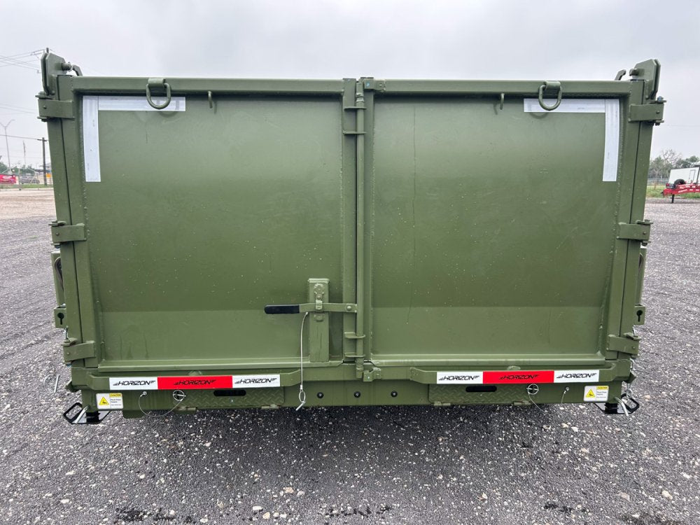 14' Horizon LZ7 Bumper Pull Dump Trailer 42" Side Walls Telescopic Lift Hydraulic Jacks - (2) 7k Axl 14681 - Stryker Dealership Group