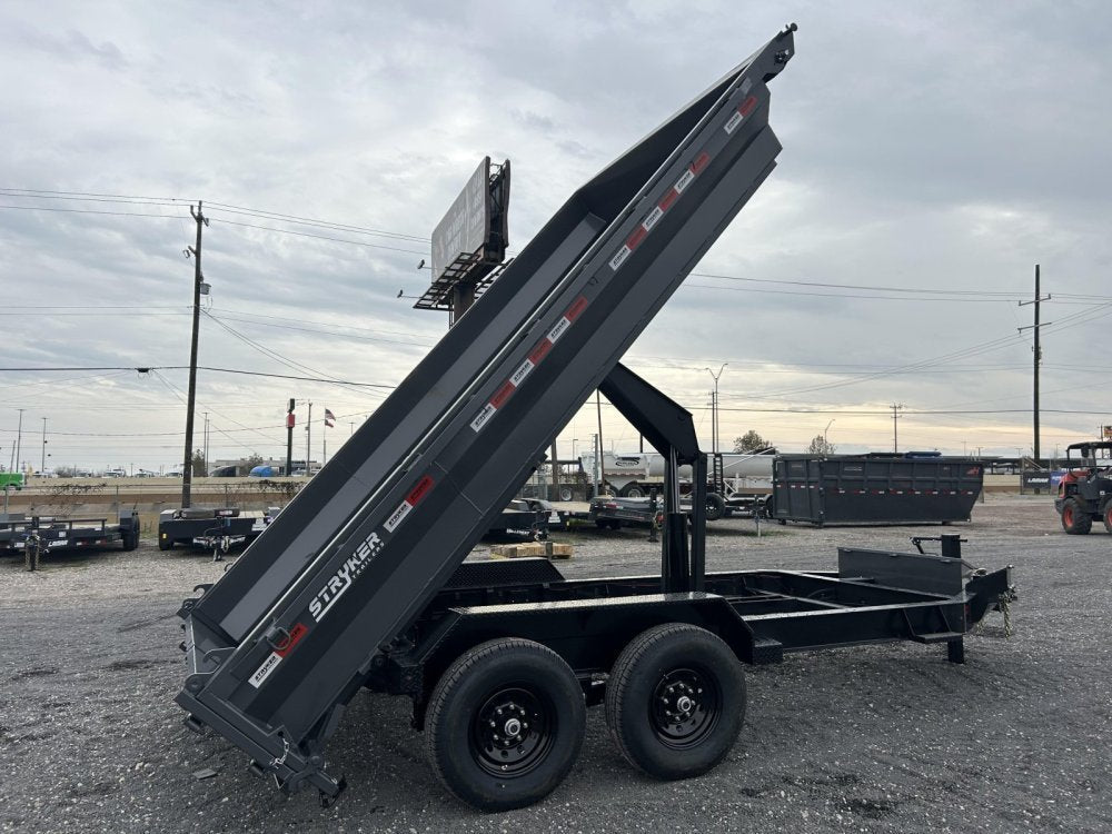 14' Stryker EDT Bumper Pull Dump Trailer 20" Side Walls - (2) 7k Axles 004055 - Stryker Dealership Group